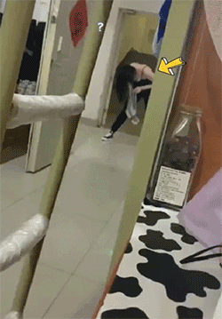 甩干头发的搞笑动图爆笑gif搞笑图片