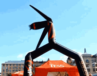 搞笑的气球人gif图爆笑gif搞笑图片