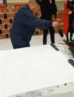 民间高手写书法的搞笑动态图片爆笑gif搞笑图片