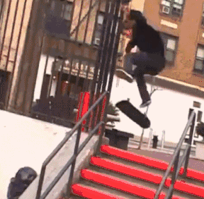 玩滑板装逼失败的搞笑动图爆笑gif搞笑图片