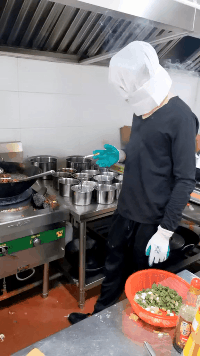 史上最牛厨师，没有之一爆笑gif搞笑图片