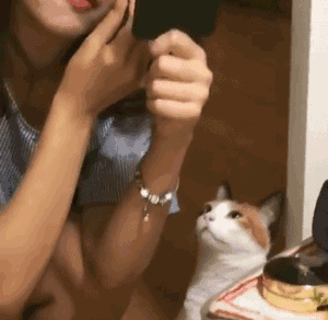 男朋友看你化妆的时候爆笑gif搞笑图片