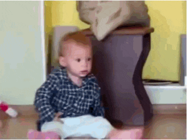 妈妈，老鼠过来了爆笑gif搞笑图片