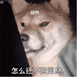 舔狗看手机：怎么还不回消息？DIY斗图gif搞笑图片