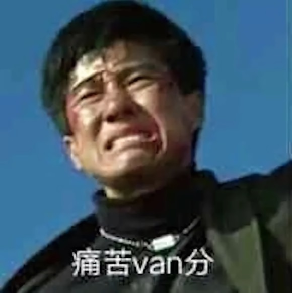 猛男表情：痛苦van分，痛苦万分DIY斗图gif搞笑图片