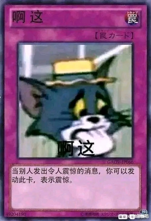 当别人发出令人震惊的消息，你可以发动此卡，表示震惊DIY斗图gif搞笑图片