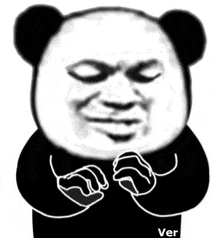 熊猫头结印忍术：白眼，开！DIY斗图gif搞笑图片
