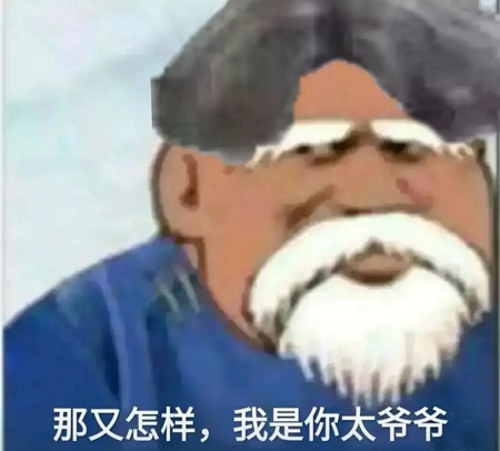 怼人专用：那又怎么样，我是你太爷爷DIY斗图gif搞笑图片