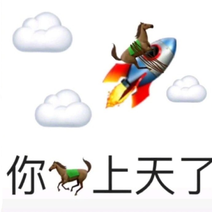 你马?坐着火箭上天了DIY斗图gif搞笑图片