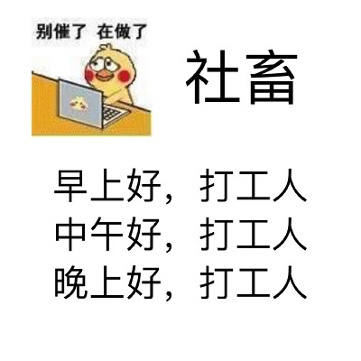 打工人社畜：别催了_在做了DIY斗图gif搞笑图片