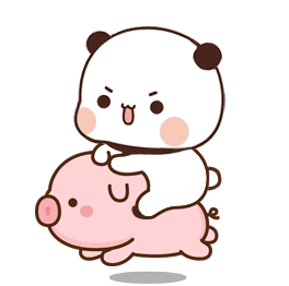 熊猫一二骑猪?动图GIFDIY斗图gif搞笑图片