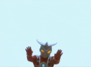 雷欧Ultraman Leo飞踢酷炫动图GIF（来自梦比优斯·奥特曼Ultraman Mebius）DIY斗图gif搞笑图片