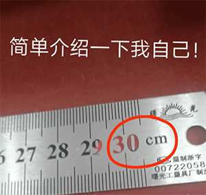 简单介绍一下我自己_直尺长度0cm_0厘米DIY斗图gif搞笑图片