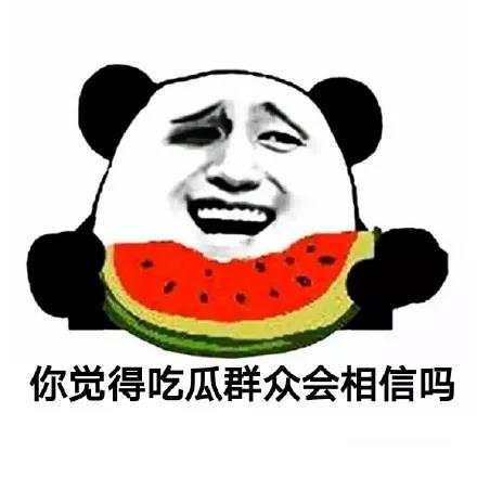 熊猫头：你觉得吃瓜群众会相信吗DIY斗图gif搞笑图片