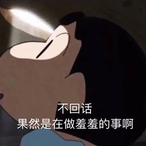 蜡笔小新暗中偷窥：不回话_果然是在做羞羞的事啊DIY斗图gif搞笑图片