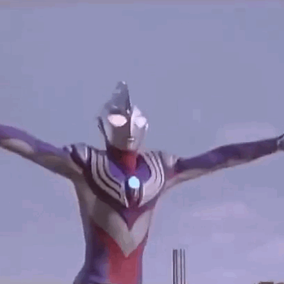迪迦奥特曼开启护盾奥特屏障：反弹GIF动图DIY斗图gif搞笑图片
