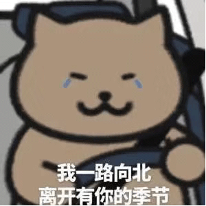 悲伤猫开车：我一路向北_离开有你的季节DIY斗图gif搞笑图片