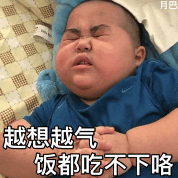 印尼小胖tatian：越想越气_气的都吃不下饭了DIY斗图gif搞笑图片