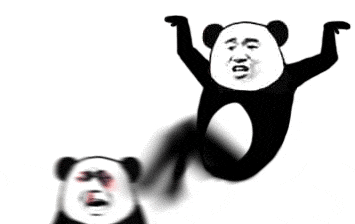 熊猫头：看我的佛山无影脚狂踢对方gif动图DIY斗图gif搞笑图片