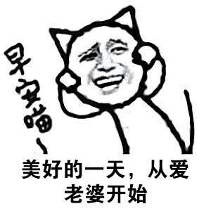 美好的一天从爱老婆开始DIY斗图gif搞笑图片