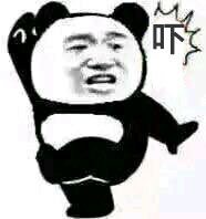 熊猫头惊了表情吓DIY斗图gif搞笑图片