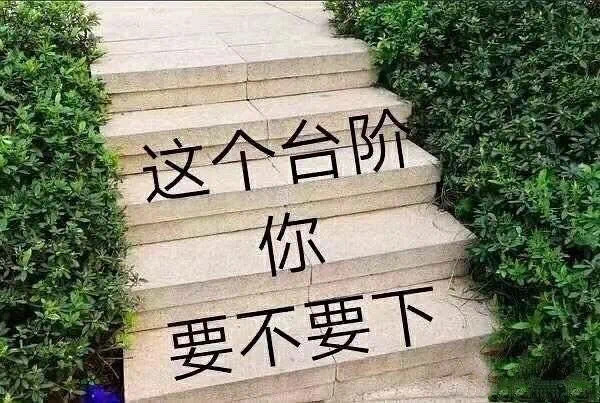 这个台阶你要不要下发表情gif搞笑图片