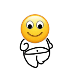 奔跑小黄脸表情包发表情gif搞笑图片