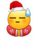 滴汗小黄脸圣诞衣圣诞帽表情包发表情gif搞笑图片