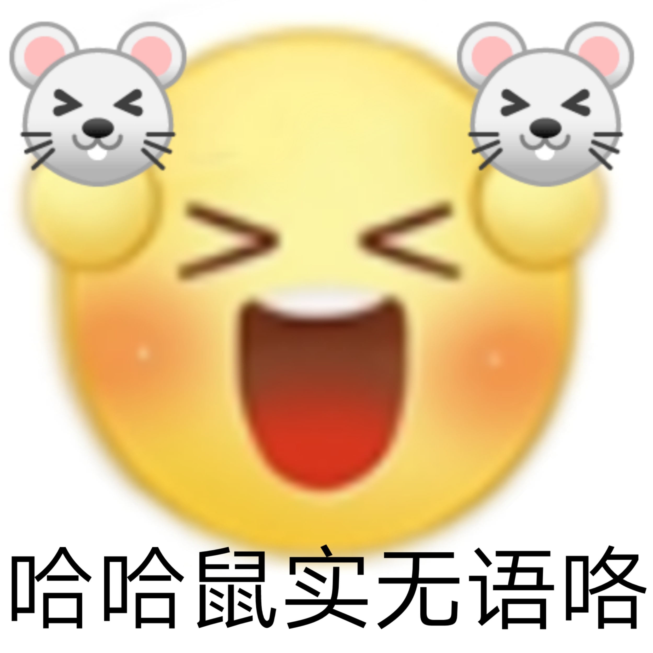 哈哈鼠实无语咯发表情gif搞笑图片