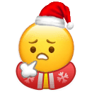 叹气小黄脸圣诞衣圣诞帽表情包发表情gif搞笑图片