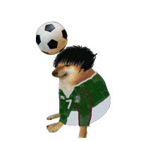 cheems柴犬动态表情包 足球发表情gif搞笑图片