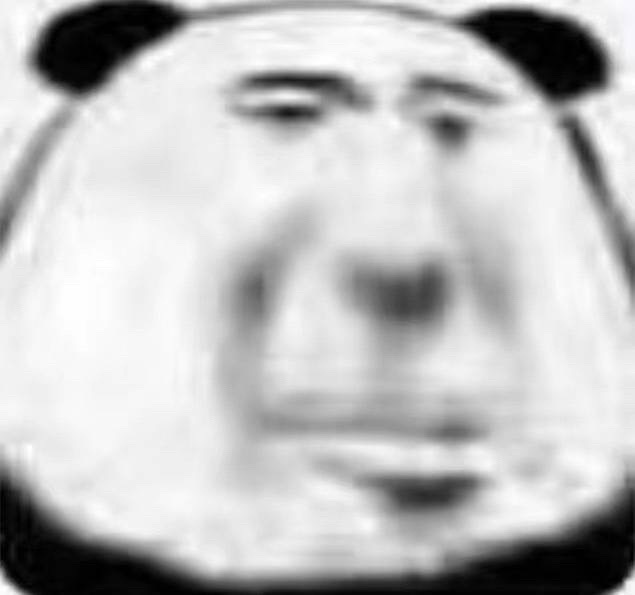 (熊猫头垮起个批脸)发表情gif搞笑图片