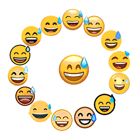 小黄脸流汗表情包发表情gif搞笑图片