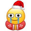 哭了小黄脸圣诞衣圣诞帽表情包发表情gif搞笑图片