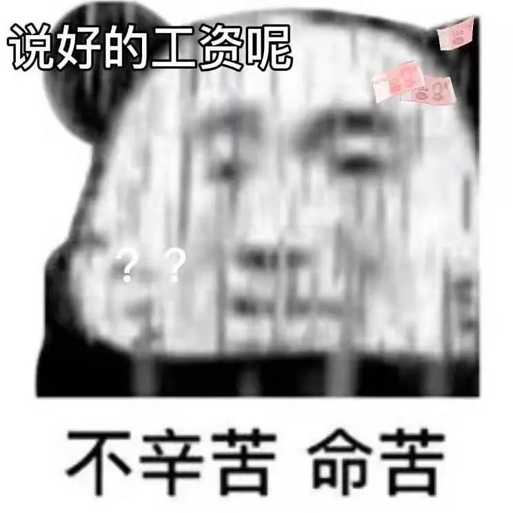 说好的工资呢100不辛苦命苦发表情gif搞笑图片