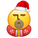 小黄脸圣诞衣圣诞帽表情包发表情gif搞笑图片