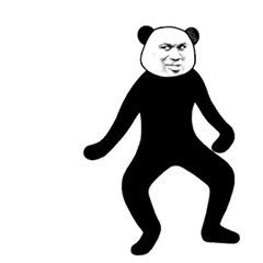 熊猫头跳舞GIF发表情gif搞笑图片
