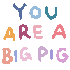 你是头大猪发表情gif搞笑图片