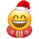 笑哈哈小黄脸圣诞衣圣诞帽表情包发表情gif搞笑图片