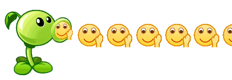 豌豆射手再见 emoji 表情包发表情gif搞笑图片