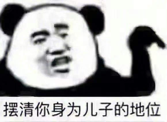 摆清你身为儿子的地位发表情gif搞笑图片