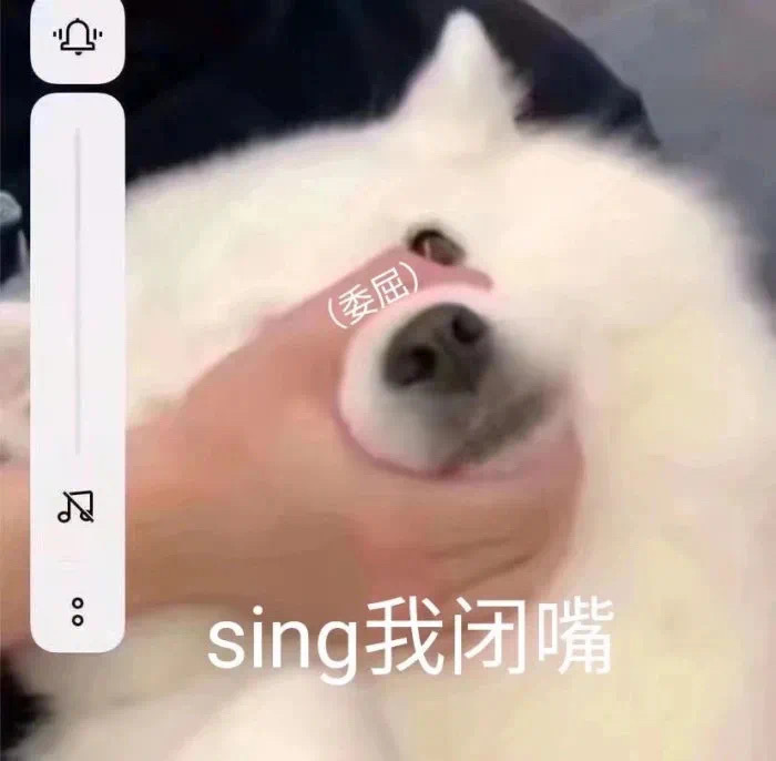 (委屈)sing我闭嘴发表情gif搞笑图片