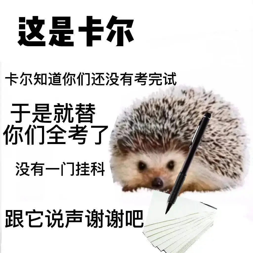 这是卡尔卡尔知道你们还没有考完试于是就替你们全考了没有一门挂科跟它说声谢谢吧发表情gif搞笑图片