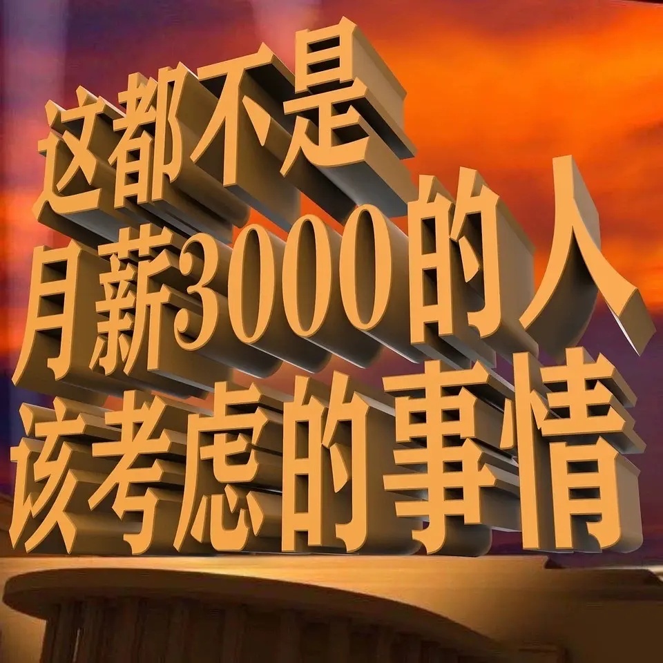 这都不是月薪3000的人该考虑的事情发表情gif搞笑图片