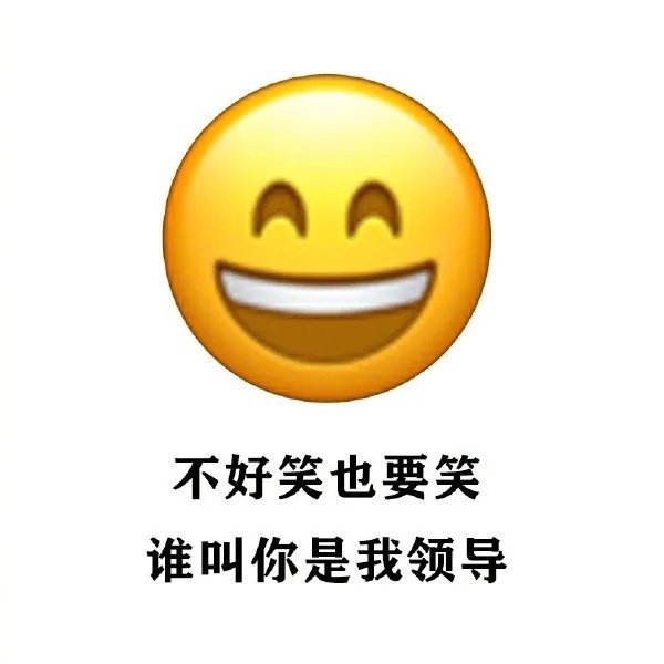 AA 不好笑也要笑谁叫你是我领导发表情gif搞笑图片