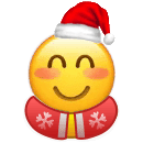 笑嘻嘻小黄脸圣诞衣圣诞帽表情包发表情gif搞笑图片