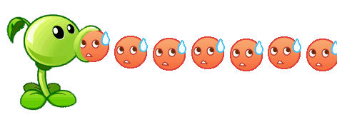 豌豆射手发射发火 emoji发表情gif搞笑图片