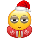 困了小黄脸圣诞衣圣诞帽表情包发表情gif搞笑图片