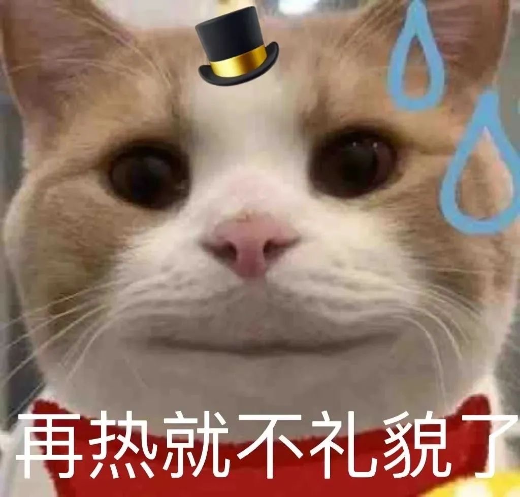 再热就不礼貌了发表情gif搞笑图片
