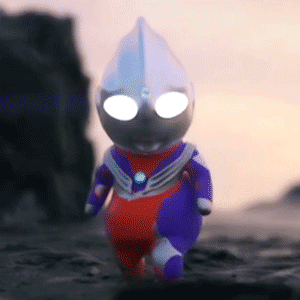 幼年迷你奥特曼发表情gif搞笑图片